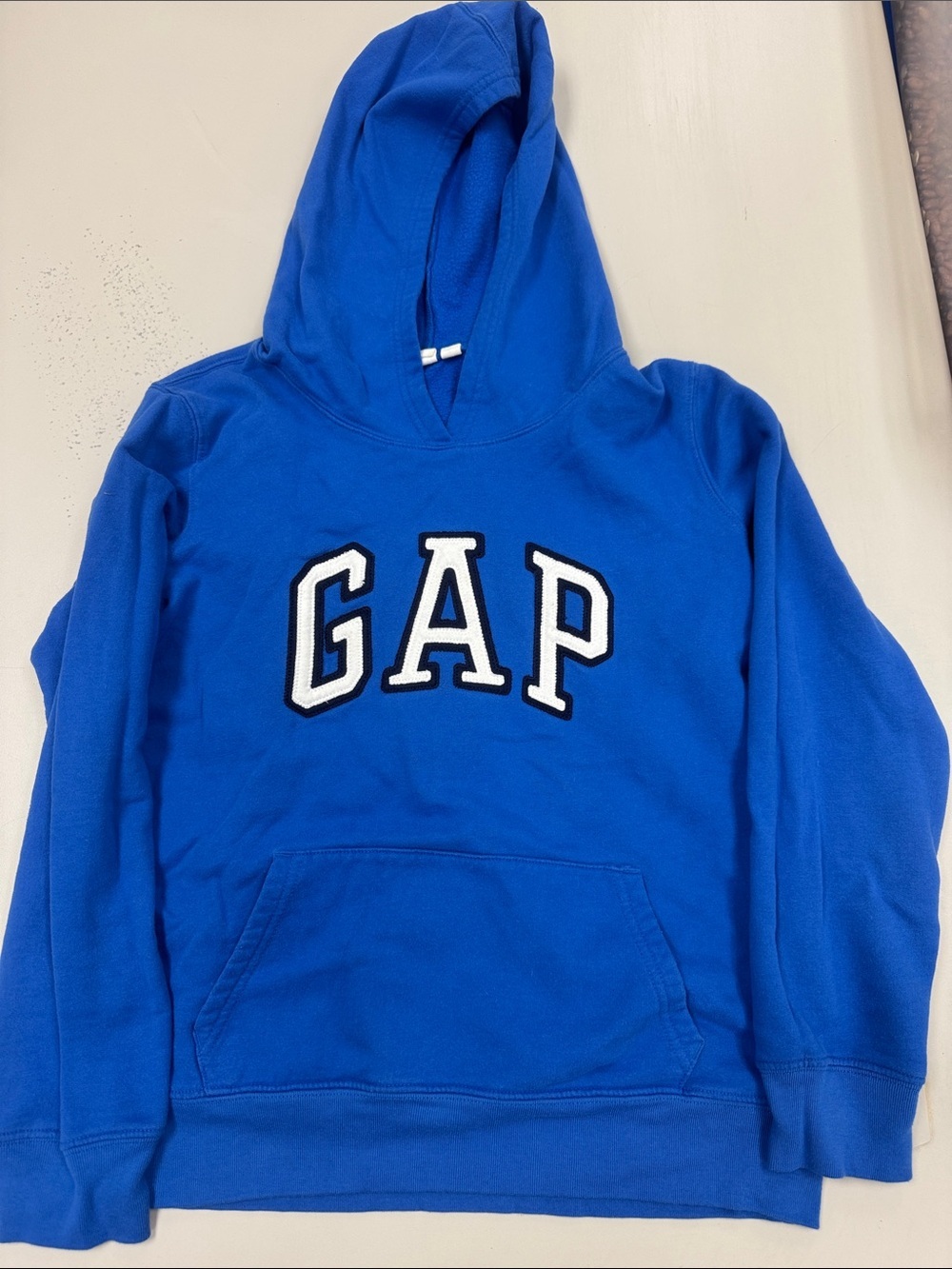 GAP Royal Blue Hooded Sweatshirt with White Logo